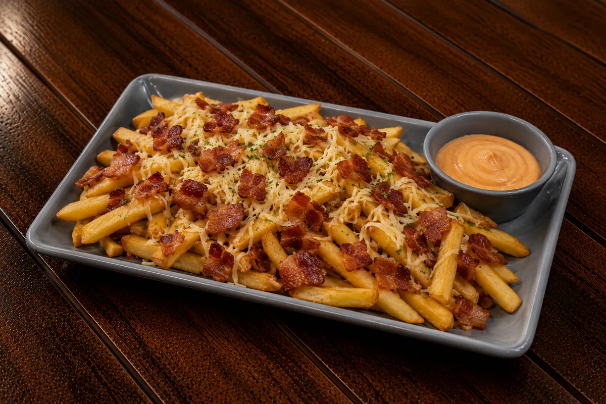 Batata com bacon e queijo 400g
